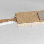Vintage Old White Plastic Gold Metal Child or Doll Brush Comb Mirror All in One