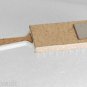 Vintage Old White Plastic Gold Metal Child or Doll Brush Comb Mirror All in One