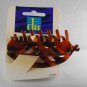 Da Fashion Tortoise Brown Plastic Hair Claw Clip Barrette NOC