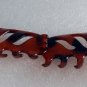Da Fashion Tortoise Brown Plastic Hair Claw Clip Barrette NOC