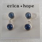Erica Hope Blue Dot Dangle Earring Jewelry New on Card