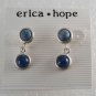 Erica Hope Blue Dot Dangle Earring Jewelry New on Card