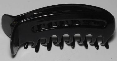 Vintage Black Large Hair Comb Clip Hair Made in France