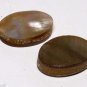 Vintage Abalone Bone Center Dangle Findings Pair