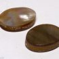 Vintage Abalone Bone Center Dangle Findings Pair