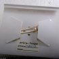 Designer Hair Barrette Erica Hope NOC Silver Tone Glitter Flower Yellow Enamel