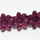 Vintage Pink Metal Daisy Flower Hair Barrette