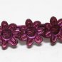 Vintage Pink Metal Daisy Flower Hair Barrette