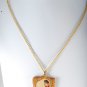 Vintage 1970's Ronny Patriotic USA Necklace Jewelry Pouring Stars