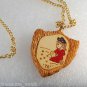 Vintage 1970's Ronny Patriotic USA Necklace Jewelry Pouring Stars