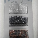 Bella Luxe Hair Bead Kit Plastic Beads and Elastics Hair Braiding Beading Kit