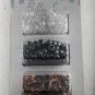 Bella Luxe Hair Bead Kit Plastic Beads and Elastics Hair Braiding Beading Kit