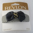 Revlon Fashion Barrette  Black and White with Bow 1997 Hair Accessorie