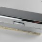 Vintage Silver Plated Metal Beaded Applique Top Lipstick Case Mirror