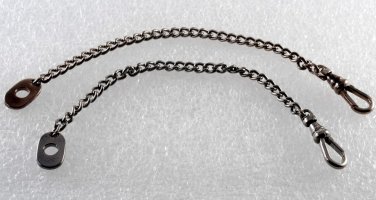 Gunmetal Chain Hook Clasp Tag Catch Jewelry Making Accessorie Pair