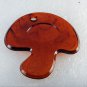 Vintage Brown Plastic Mushroom Tortoise Brown Large Pendant