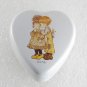 VTG Heart Shaped Tin Boy Whispering Sarah Kay Valentine Australia Switzerland