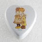VTG Heart Shaped Tin Boy Whispering Sarah Kay Valentine Australia Switzerland