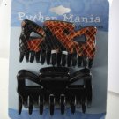 Python Mania Hair Claw Clip Accessorie Noc Black Snake Pattern