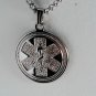 SILVER TONE MEDICAL ALERT NECKLACE JEWELRY 24" CHAIN LIFE SAVER