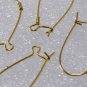 Vintage Set of 4 Gold Kidney Wire Ear Wire Jewelry