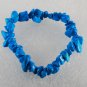Gorgeous Blue Dyed Howlite Gem Stretchy Elastic Bracelet Jewelry