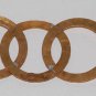 Vintage 60's Large Metal Circle Riviera Hair Barrette