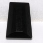 Vintage Trapezoid Black Faceted Glass Pendant Finding