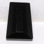 Vintage Trapezoid Black Faceted Glass Pendant Finding