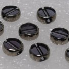 Vintage Purple Glass Silver Beveled Glass Beads 8