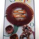 Goody Swoops Barrettes Clips Claws Combs Brown Yellow 1998 Goody Products