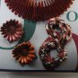 Goody Swoops Barrettes Clips Claws Combs Brown Yellow 1998 Goody Products
