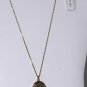 Vintage Gold Metal Decorative Locket Chain Necklace