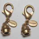 Vintage Gold Plated Chico's Lobster Claw Clasps Pair