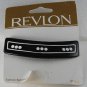 Revlon 1997 New on Card Fashion Hair Barrette Black & White  Plastic
