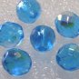 Vintage Blue Glass Faceted Heliotrope Bead Finding 6