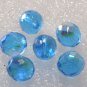 Vintage Blue Glass Faceted Heliotrope Bead Finding 6
