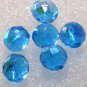 Vintage Blue Glass Faceted Heliotrope Bead Finding 6