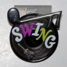 VINTAGE COLLECTIBLE MUSICAL SWING RECORD PIN JEWELRY
