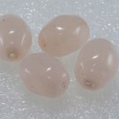 Vintage Pale Pink Glass Dimpled Bead Findings 4