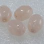 Vintage Pale Pink Glass Dimpled Bead Findings 4