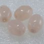 Vintage Pale Pink Glass Dimpled Bead Findings 4