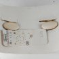 Vintage Sears SHoe Accent Shoe Clips Gold Ridged Chain Link White Pair  NOC