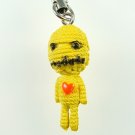 Yellow Voodoo Doll Cell Phone MP3 Charm