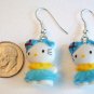 Blue Hat HELLO KITTY Earrings