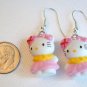 Pink Hat HELLO KITTY Earrings