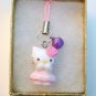 Hello Kitty Cell Phone MP3 Charm -Pink Rose