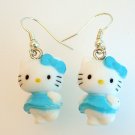 Blue Bow HELLO KITTY Earrings