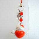 Hello Kitty Phone MP3 Charm - Red Heart