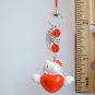 Hello Kitty Phone MP3 Charm - Red Heart